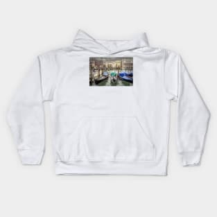 Rainy day on The Grand Canal in Venice Kids Hoodie